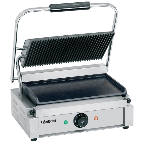 Grill Kontaktowy „Panini” 1Gr góra ryflowana/dół gładki