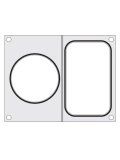 Matryca do Zgrzewarki Hendi na Tackę bez Podziału 178x113 mm + Pojemnik do Zupy Śr, 115 mm