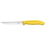 Nóż do Steków i Pizzy | Ząbkowany | Ostry Czubek | Victorinox Swiss Classic | 12cm | Żółty