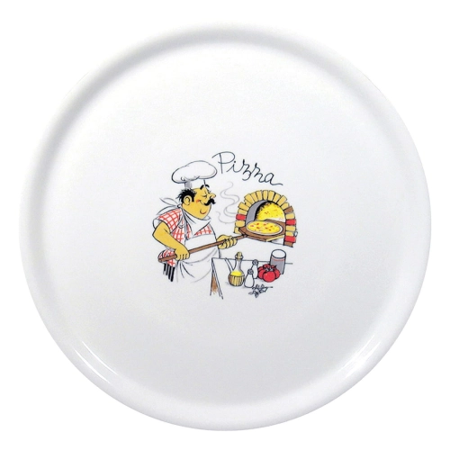 Talerz do pizzy Speciale dekorowany | 330 mm