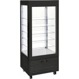 Witryna chłodnicza cukiernicza z oświetleniem LED | czarna | 480 l | Roller Grill
