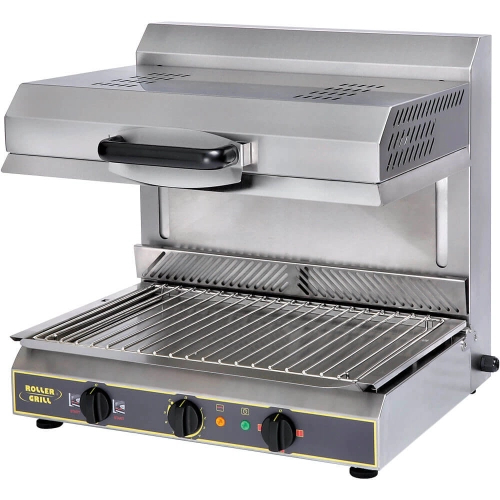 Salamander z ruchomą głowicą | wykrywanie talerzy | kwarcowe grzałki | Roller Grill