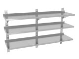 PÓŁKA PEŁNA PRZESTAWNA POTRÓJNA Z 3 KONSOLAMI POL-385-3