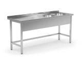 STÓŁ ZE ZLEWEM 2-KOMOROWYM POL-220-P