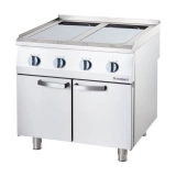 Kuchnia Indukcyjna 4-Polowa 14 kW 400 V z Szafką 2-Drzwiową
