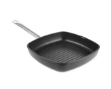 PATELNIA DO GRILLOWANIA RYFLOWANA Z ODLEWU ALUMINIUM TITANIUM PROFESSIONAL